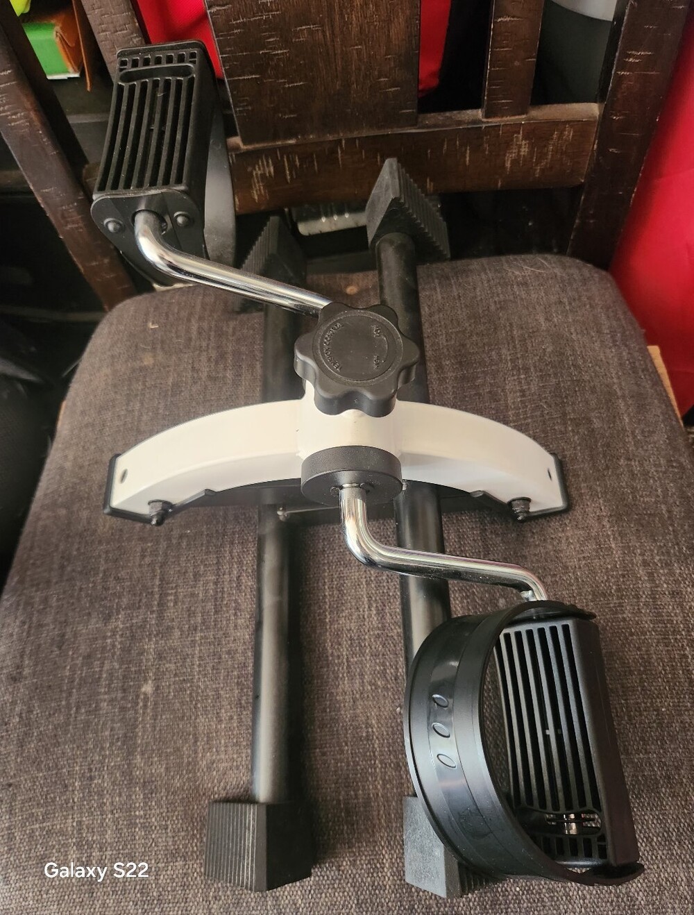 Farmacy Under-Desk Pedal Exerciser in Black and White